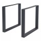 Комплект рамки за маса от 2 стоманени Makers 72x70 см черни []