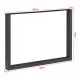 Комплект рамки за маса от 2 стоманени Makers 72x90 см черни []