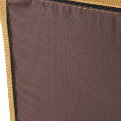 Табуретка за крака Koskyvn 35x80x55 см текстил жълт [] - Sonata G