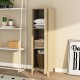 Единично шкафче Kurikka 137x38x38 см камила []