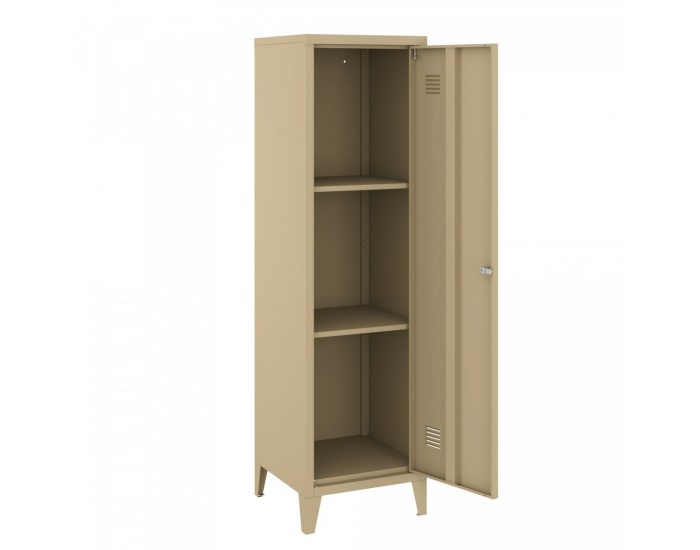 Единично шкафче Kurikka 137x38x38 см камила []