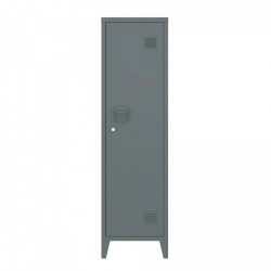Единично шкафче Kurikka 137x38x38 см тъмно сиво [] - Corpuri, vitrine, biblioteci modulare