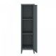 Единично шкафче Kurikka 137x38x38 см тъмно сиво []