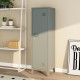 Единично шкафче Kurikka 137x38x38 см тъмно сиво []
