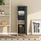 Единично шкафче Kurikka 137x38x38 см тъмно сиво []