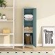 Единично шкафче Kurikka 137x38x38 см сиво-синьо []
