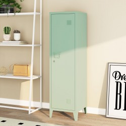 Единично шкафче Kurikka 137x38x38 см пастелно зелено [] - Corpuri, vitrine, biblioteci modulare