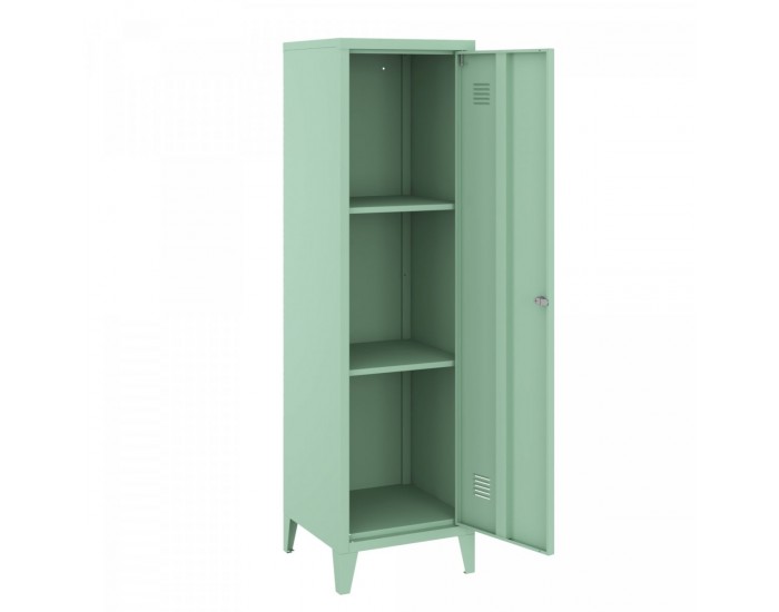 Единично шкафче Kurikka 137x38x38 см пастелно зелено []