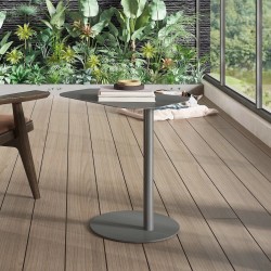 Помощна маса Nastätten 50x50x38 см сива, мат [] - Mese