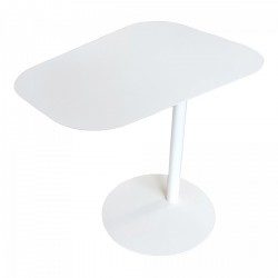 Помощна маса Nastätten 50x50x38cm бяла [] - Măsuțe de living