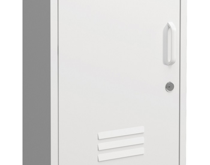 Комплект нощни шкафчета Hausjärvi от 2 бр., 82x35x35 см, стомана, бяло []