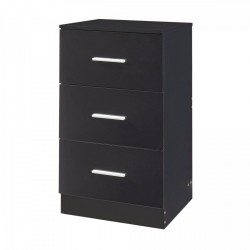 Нощно шкафче Aurdal 66x37x34,5 см черно, гланц [] - Măsuțe de living