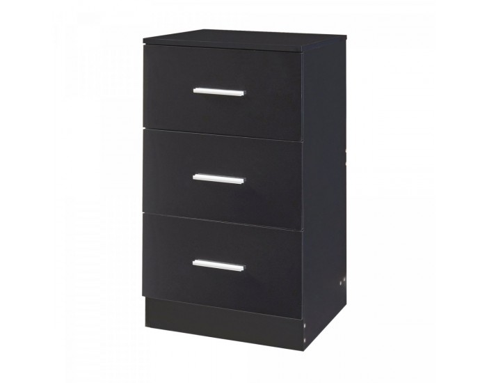 Нощно шкафче Aurdal 66x37x34,5 см черно, гланц []