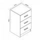 Нощно шкафче Aurdal 66x37x34,5 см черно, гланц []