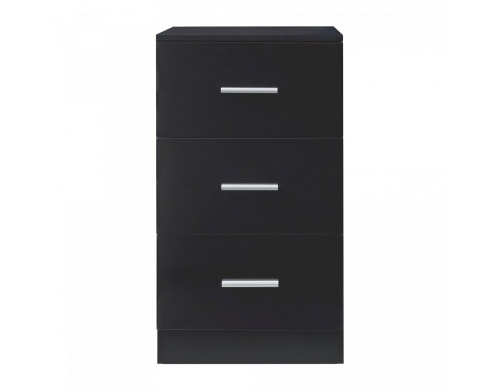 Нощно шкафче Aurdal 66x37x34,5 см черно, гланц []