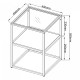Помощна маса Solund 55x40x40 см бяла, мат []