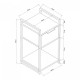 Помощна маса Namsskogan 62x33x32cm вид на орех []