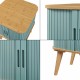 Помощна маса Tysvær 59x45x45 см бамбук/синьо []