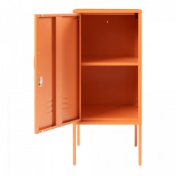 Нощно шкафче Hausjärvi 82x35x35 см стомана оранжево [] - Măsuțe de living
