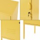 Нощно шкафче Hausjärvi 82x35x35 см стоманено жълто []