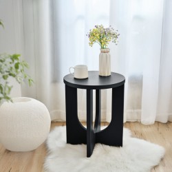 Помощна маса Kysdajore 50x40 см Черен [] - Măsuțe de living