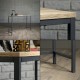 Конзолна маса Kronoby 80 x 100 x 30 см черен/изглед дърво []