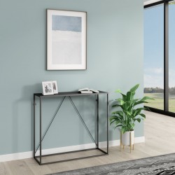 Конзолна маса Austevoll 90x30x80cm черна [] - Măsuțe de living