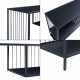 Конзолна маса Oxelösund 120x33x80 см черна []