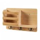 Стенен рафт Giske 33x8x22 см бамбук []