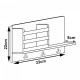 Стенен рафт Giske 33x8x22 см бамбук []