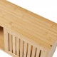 Стенен рафт Grums с две плъзгащи се врати 92,5x20x33см бамбук []