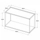 Стенен рафт Notodden 60x25x35см черен []