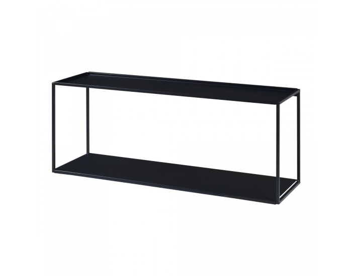 Стенен рафт Notodden 90x25x35см черен []