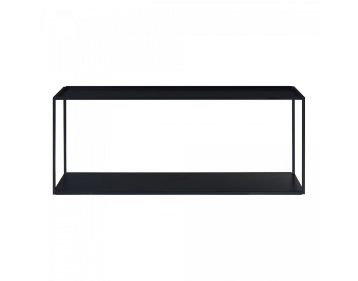 Стенен рафт Notodden 90x25x35см черен []