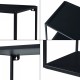 Стенен рафт Notodden 90x25x35см черен []