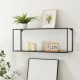Стенен рафт Notodden 90x25x35см черен []