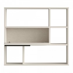 Стенен рафт Vesanto 90x22x81 см бял [] - Living