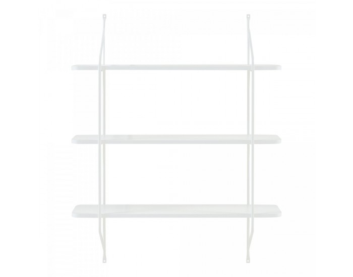 Стенен рафт Østfold 100x80x21 см бял []