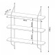 Стенен рафт Østfold 100x80x21 см бял []