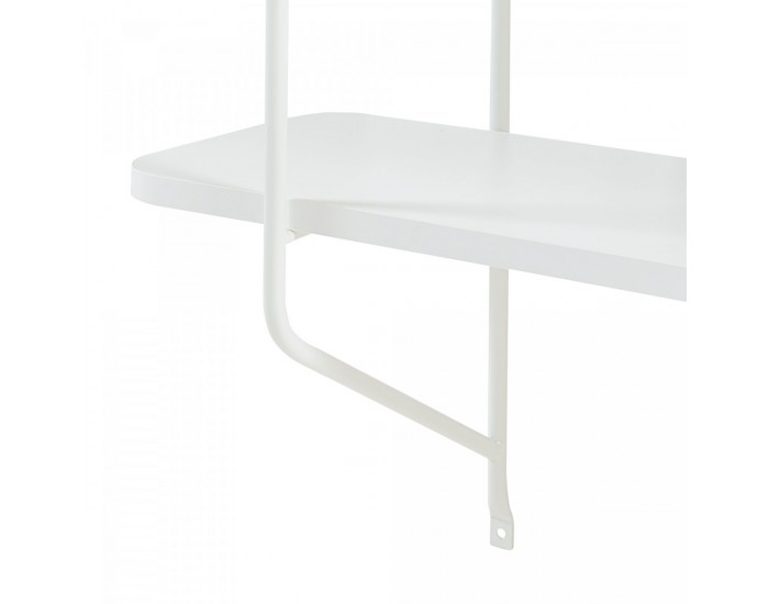 Стенен рафт Østfold 100x80x21 см бял []