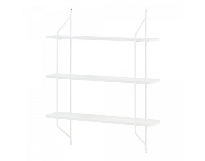 Стенен рафт Østfold 100x80x21 см бял []