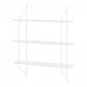 Стенен рафт Østfold 100x80x21 см бял []