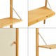 Стенен рафт Tingvoll 176x147x34 см бамбук []