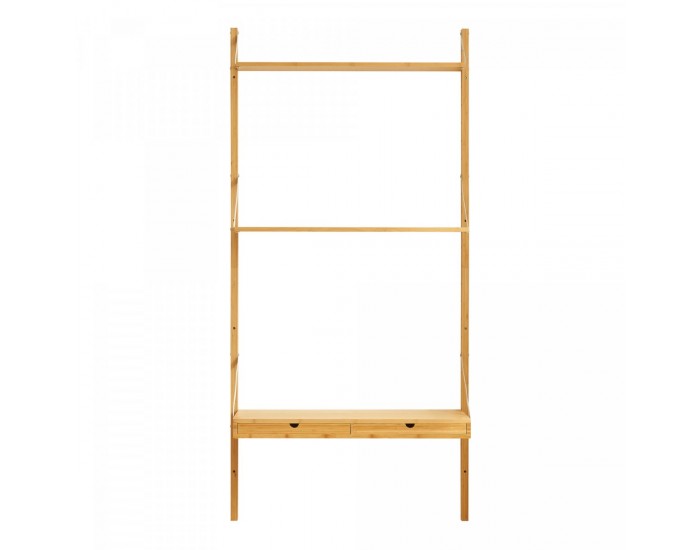 Стенен рафт Tingvoll 176x85x32 см бамбук []