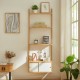 Стенен рафт Tingvoll 176x65x34 см бамбук []