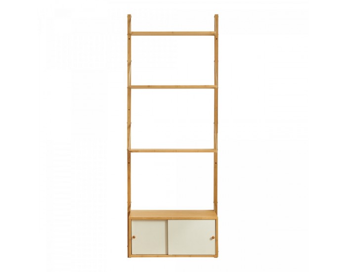Стенен рафт Tingvoll 176x65x34 см бамбук []