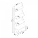 Стенен рафт Tingvoll 176x65x34 см бамбук []