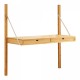 Стенен рафт Tingvoll 85x85x36 см бамбук []