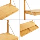 Стенен рафт Tingvoll 85x85x36 см бамбук []