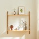 Стенен рафт Tingvoll 85x85x25 см бамбук []